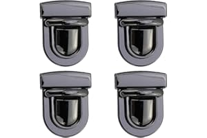 Quluxe 4 Pcs Tuck Lock Clasp Purse Thumb Locks Practical Tuck Lock Duck Tongue Locks for Box Leather Hangbag Case Clasp Purse