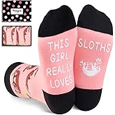 HAPPYPOP Animal Gifts for Kids - Shark Panda Sloth Bunny Socks, Crazy Socks for Boys Girls