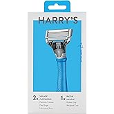 Harry's Original Razors for Men - Two 5-Blade Cartridges and 1 Razor Handle - German Engineered - Surf Blue Edition