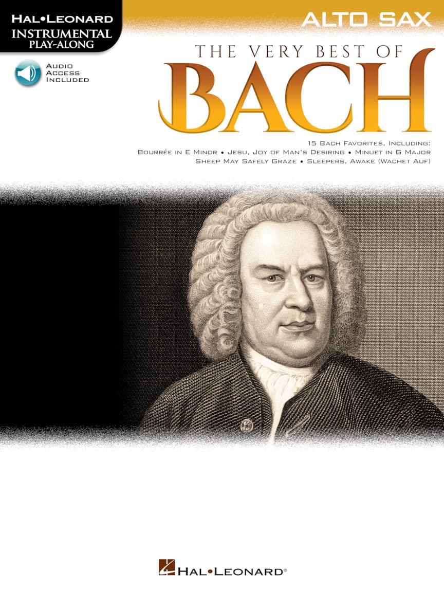 The Very Best of Bach: Instrumental Play-Along For Alto Sax (Hal Leonard Instrume) (Includes Online Access Code)
