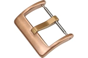3TVol Bronze Watch Strap Buckle 20mm, Tongue Buckle with Spring Bars, Watch Bands Clasp Replacement Part for Smartwatch Strap