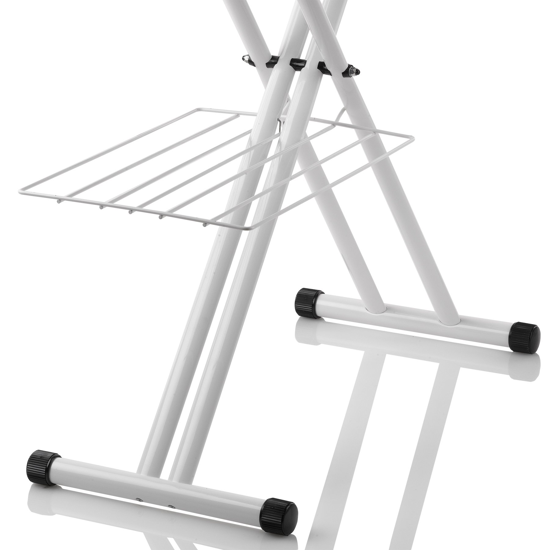 Reliable 320LB Home Ironing Board - Made in Italy 2-in-1 Home Ironing Table with Large 55 Inch Pressing Surface (Extended), Iron Board Made with Heavy-Duty Tube Frame Construction, Strong Iron Rest