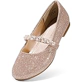 DREAM PAIRS Girls Mary Jane Dress Shoes Ballerina Flats for Wedding, Party (Toddler/Little Kid/Big Kid)