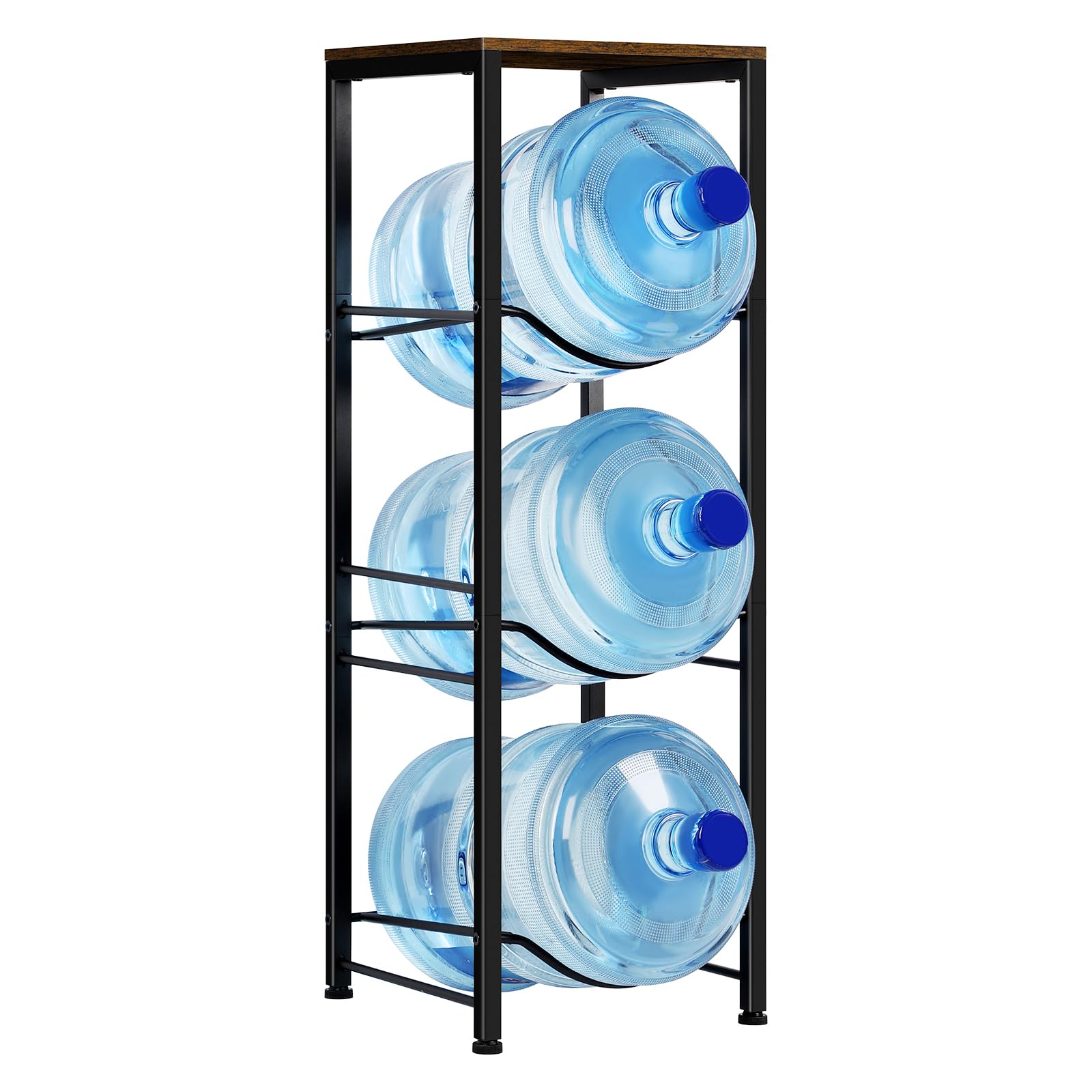 MOOACE 3-Tier Water Jug Rack, 5 Gallon Water Bottle Holder Organizer ...