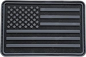JESTIK US American Flag Patch - Premium Military Tactical Morale Patch, PVC Rubber Hook & Loop Fastener Patches for Backpacks, Military Uniforms, Jeans, Jackets, Vests, Hats & More