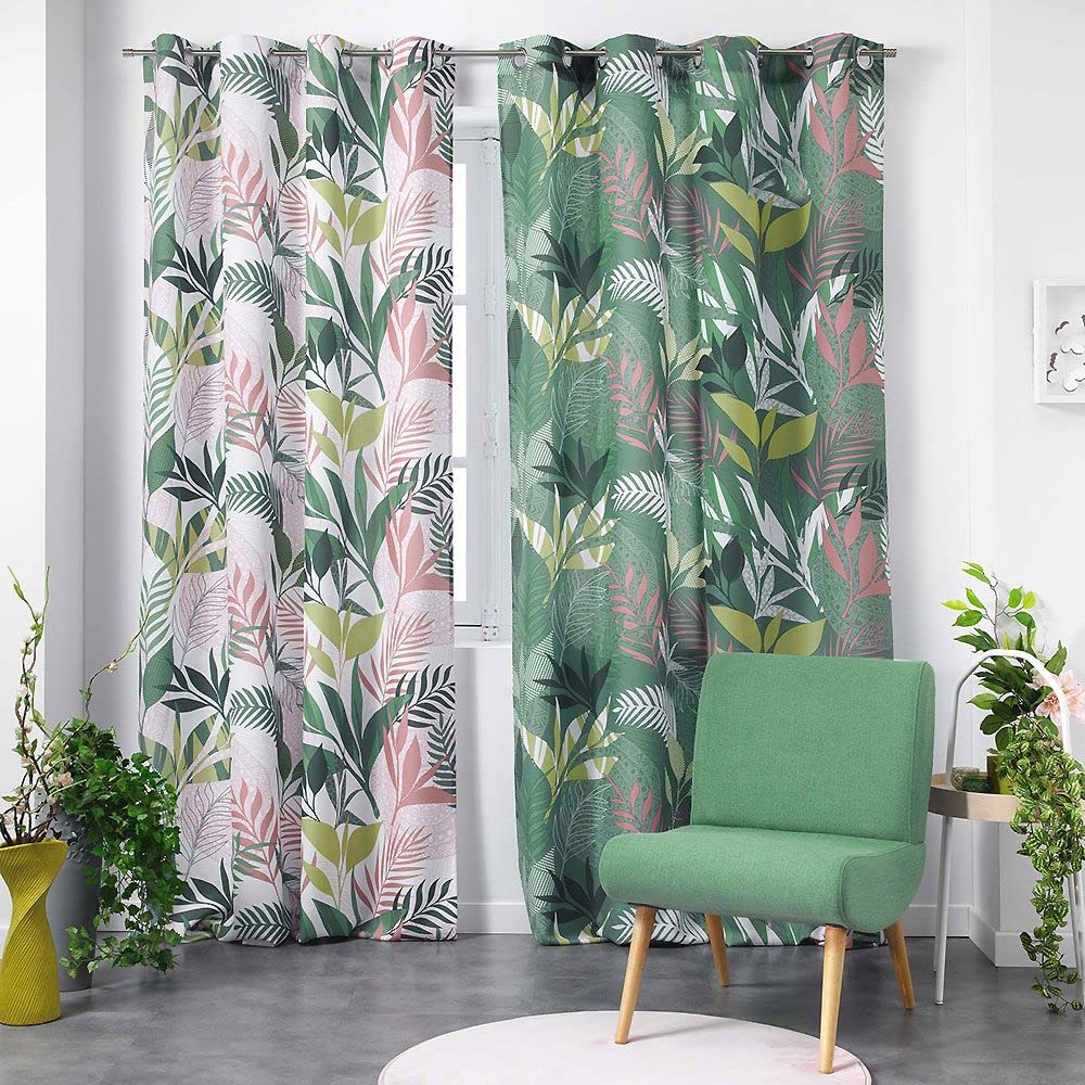 Douceur d'Intérieur Khaki Soft Curtain 140 x 260 cm