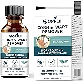 opplii Wart Remover Liquid with Salicylic Acid for Wart Removal & Corn Care, Targeted Application, 0.68 Fl Oz