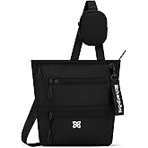 Sherpani Sadie, Nylon Crossbody Bag, Lightweight Shoulder Bag, Travel Cross Body, Crossbody Purse for Women, RFID Protection, Removable Coin Purse, Travel Gift (Raven Heritage)