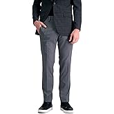 Kenneth Cole REACTION mens Slim Fit Flat Front Stretch Urban Heather Dress Pants, Medium Grey, 31W x 30L US