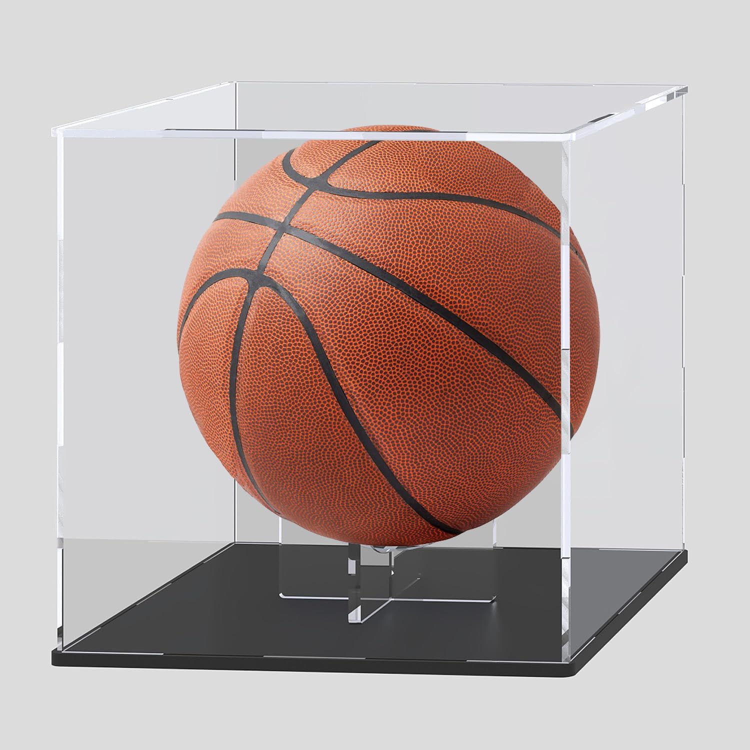 HOPEME Display Case 12x12x12 Inch, Acrylic Display Box for Collectibles, Dustproof Acrylic Display Case with Lid and Matt Black Base for Models and Action Figures — image 1