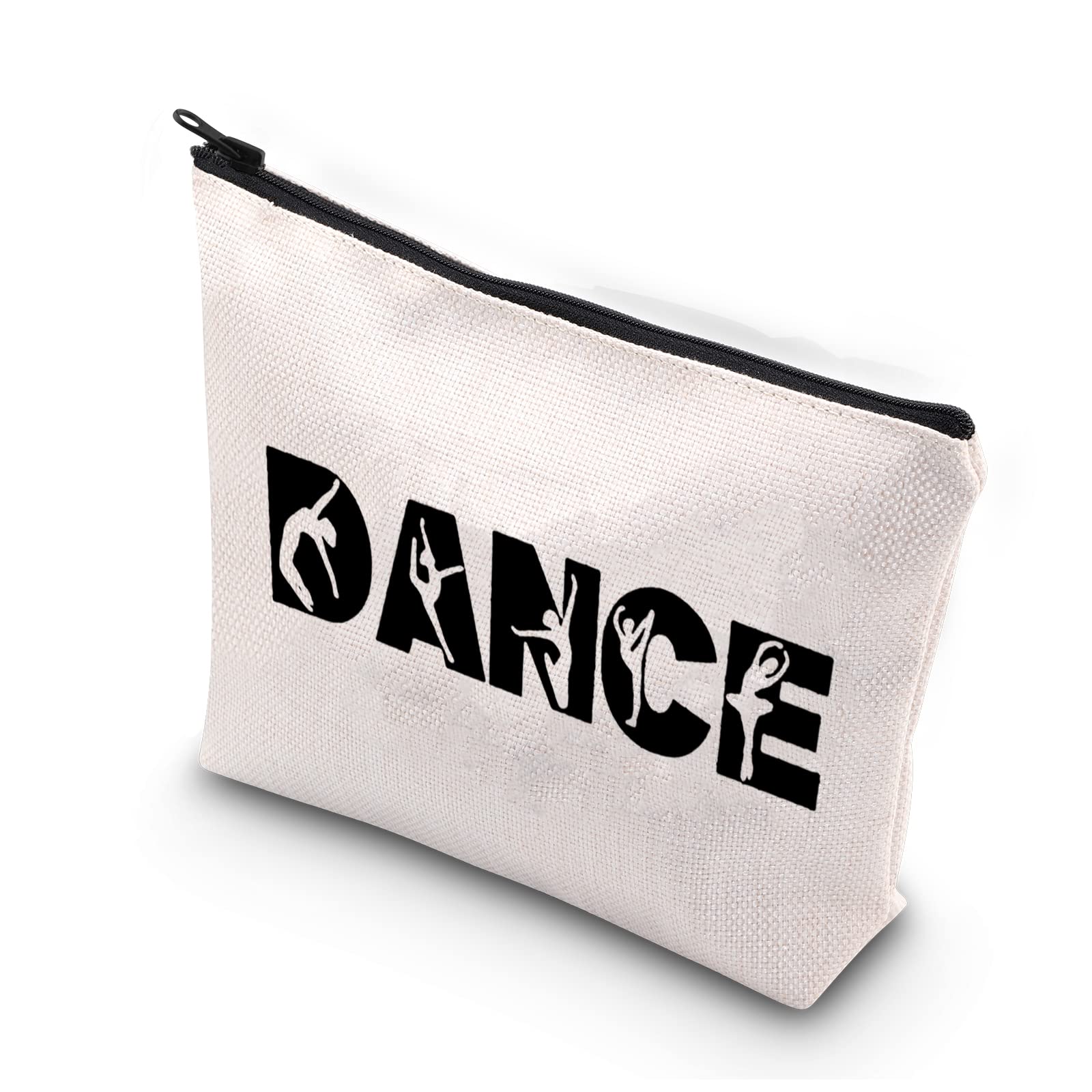 PLITI Dancer Makeup Bag - Dance Teacher Cosmetic Bag - Dance Team Gift (One DanceU) - Portable, Waterproof, Canvas - Travel Companion