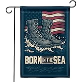 FLAGMEUP8386 Navy Garden Flag 12x18 Inch Double Sided Military Veteran Tribute Outdoor Yard Banner | Polyester Decor for Patriot, Memorial & Veterans Day