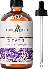 EVOKE OCCU Clove Oil 118ml Pure Essential Oil for Teeth Gum Skin Aromatherapy