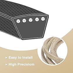 uxcell 3LK350 Cord Belt Grey, 3/8" x 35" Lawn and