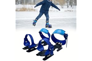 Toddler Ice Skates for Beginners, Bob Skates with Double Blades, Adjustable Ice Skates for Toddlers and Kids, Stable Training