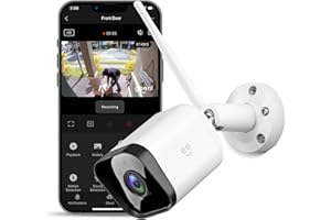 Geeni Hawk 3 1080P Outdoor Security Camera – 1-Pack Weatherproof Outdoor Cameras for Home Security Motion & Sound Detection and Night Vision, Supports Alexa & Google