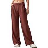 Willit Women's Work Pants Wide Leg Dress Pants High Waisted Casual Slacks Business Office Pants with Pockets