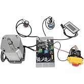 XUNKUANER 110V 900W DC Brushless Spindle Motor and DriverI Board Kit | for CD210v WM210v Lathe,Wth Emergency Stop Switches+ Forward Off Reverse Switch+Control Knob+Speed Readout