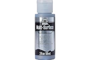 FolkArt multisurface metallic paint, 2 oz, Sterling Silver