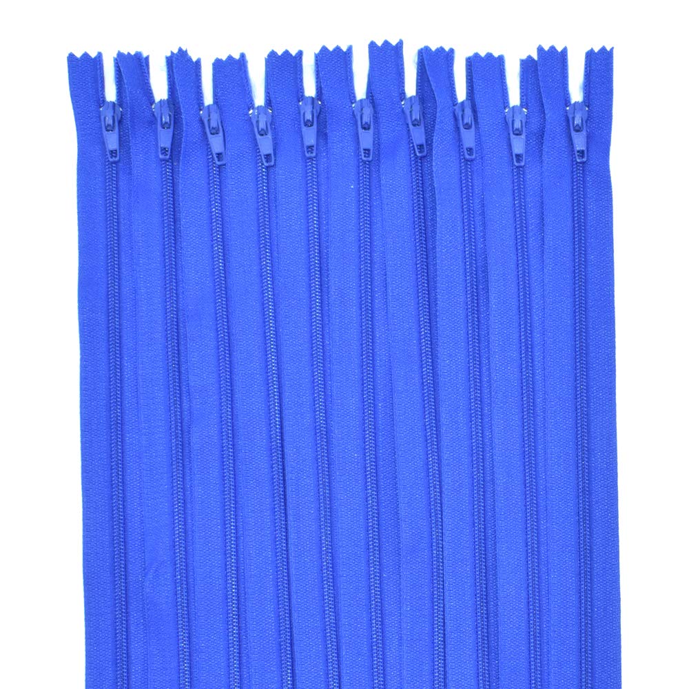 Small Sewing Accessories Haberdashery Renashed 60Pcs 12Inch Nylon Coil Zippers for Tailor Sewer Sewing Craft Crafter's Specia (Blue)