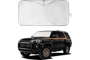 INSAUTO Car Windshield Sun Shade for 4Runner 2003-2009-Sunshade for Front Window Cover Custom Fit Toyota RAV4 4Runner Sequoia Land Cruiser Sun Visor Protector 210T Fabric Foldable Shades Block UV Ray (M+