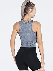 CADMUS 3 Pieces Basic Crop Tank Tops Sleeveless