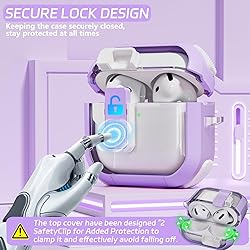Secure Lock Case for AirPods 4, Ekoonpft 5-in-1
