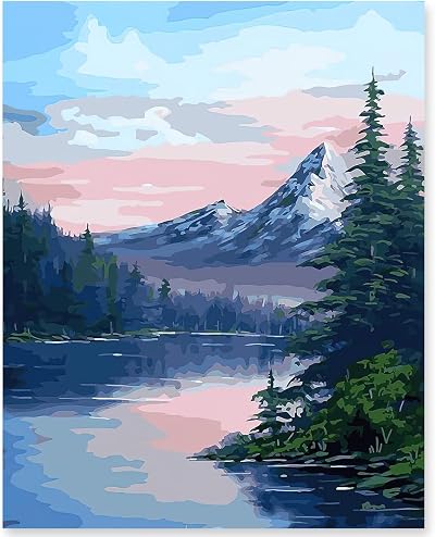 Kaieteur Painting by Numbers Kit 16x20in DIY Canvas Oil for Adults & Kids