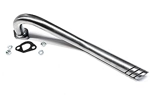 ARSPORT Center Rear Header Exhaust Pipe for Predator 212cc, GX160, GX200. Powerhorse 208