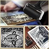 ADERTOS Rubber Brayer Roller 2 PCS - 10cm & 6cm for Printmaking, Stamping view 6