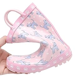 LANCDON Toddler Rain Boots for Boys and Girls