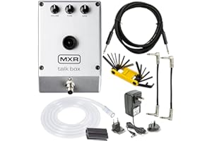 MXR M222 TALK BOX Effects Pedal Voicebox for Guitar, Keyboard and other instruments with Tonebird 10' Cable, Multi-Tool, Patch Cable Bundle