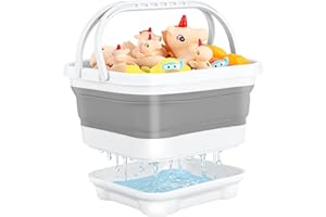 Bath Toy Storage Foldable Bath Toy Holder Basket Shower Caddy Bathroom Organizers with Removable Base Bathtub Toy Storage Tub