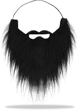 WLLHYF Black Fake Beard for Parties Cosplay Costume Prop Plush 30cm view 8