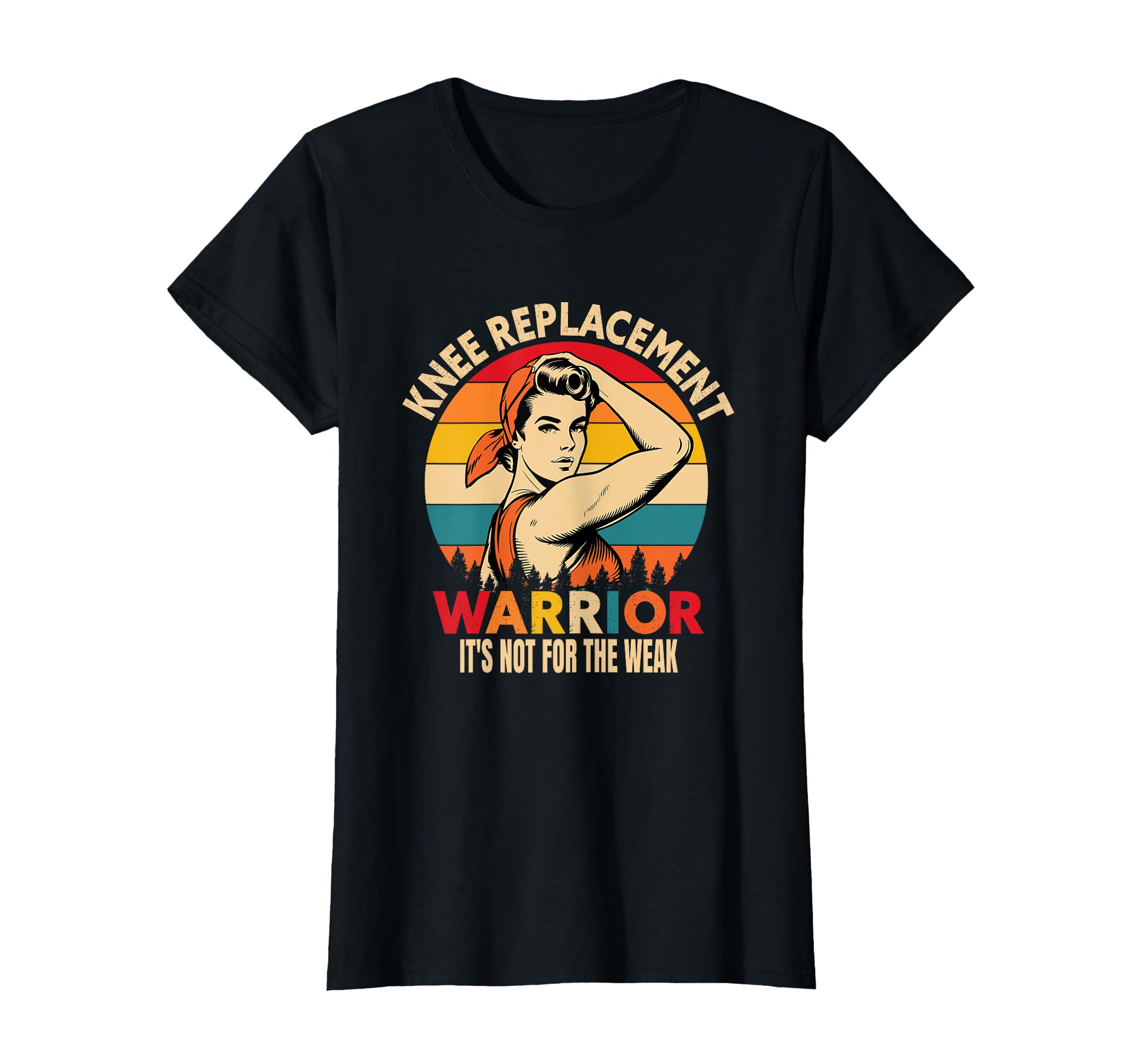 Photo 1 of Knee Replacement Warrior Uplifting for Post-Surgery Recovery T-Shirt