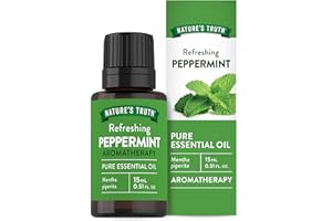 Nature's Truth Peppermint Essential Oil | 15 mL | for Diffusers and Aromatherapy | Plant Based, Non-GMO & Gluten Free