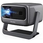 2500 ANSI/ Official Apps/360°Stand 4K Projector with WiFi and Bluetooth, Auto Focus, Auto Keystone Short Throw Projector Native 1080P Support 36W DoIby Audio Smart Projector