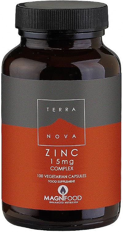 Terranova Zinc 15mg Complex - 100 Capsules - Health Supplement