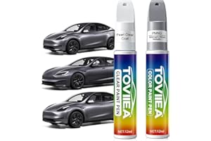 TOVIIEA Midnight Silver Metallic(PMNG) Touch Up Paint for tesla ModelY/3/X/S,2-In-1 Car Scratch Remover Pen,Car Paint Scratch