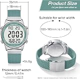 Hearkent Pedometer Watch for Women Green 30M Waterproof Large LCD 36mm view 8