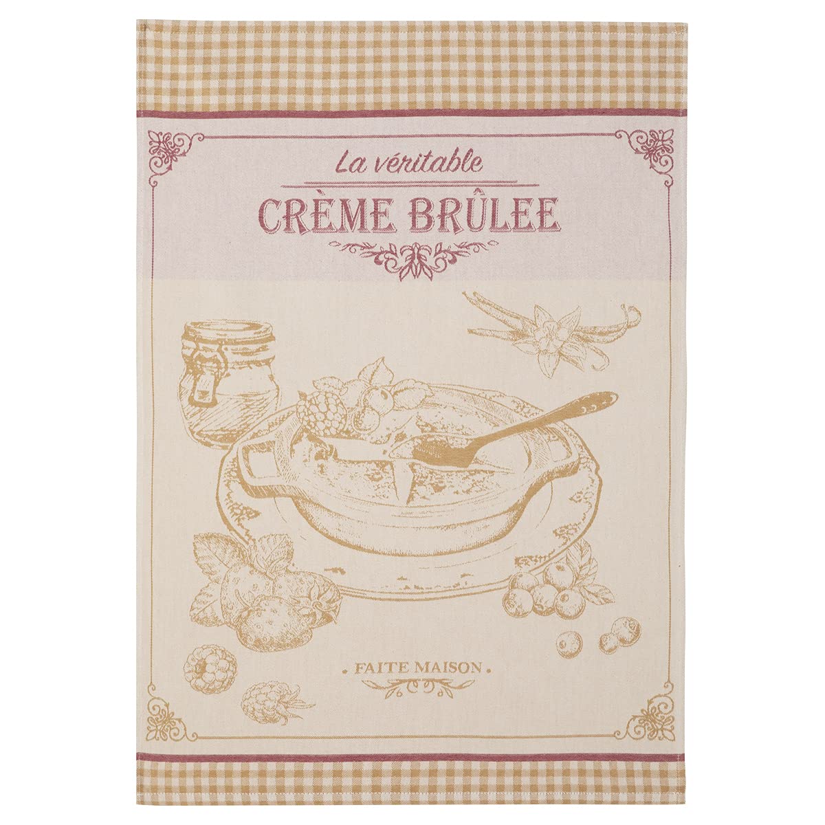 Coucke Tea Towel, Beige, 50 x 75 cm
