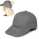 Ponyflo Cotton Ponytail Hat Patented - Ponytail Caps for Women Designed for All Hair Types