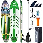 WHDCYD Inflatable Stand Up Paddle Board 11' × 33" × 6", Yoga Board with Durable SUP Accessories for Adults & Youth, Versatile Paddle Board