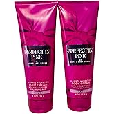 Bath & Body Works Perfect in Pink Ultimate Hydration Body Cream 8 Ounces Pack of 2