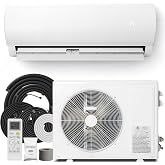 Kinetheme 18000 BTU Mini Split AC/Heating System, 19 SEER2 230V, Heat Pump | Ductless Inverter AC Unit, Energy‑Efficient Dual Cooling &amp; Heating for rooms up to 1250 Sq. Ft., Installation Kit Included