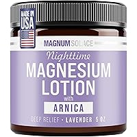Nighttime Magnesium Lotion with Arnica – Soothing Relief & Relaxation, Highly Concentrated Magnesium for Muscles & Joints – A