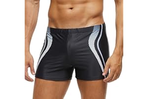 ZWRJDOMUM Men's Tight Swimming Trunks（FBA）