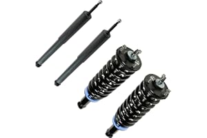 TRQ Front and Rear Complete Strut Assembly & Shock Absorber Kit Complete Strut & Coil Spring Assembly Compatible with 2003-2007 Toyota Sequoia
