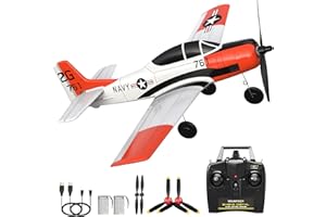 Losbenco RC Plane 4 Channel Remote Control Airplane, Ready to Fly RC Airplane with Xpilot Stabilization System and One Key Aerobatic for Beginners Adult