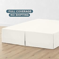 Bare Home Queen Bed Skirt - 15-Inch Tailored Drop